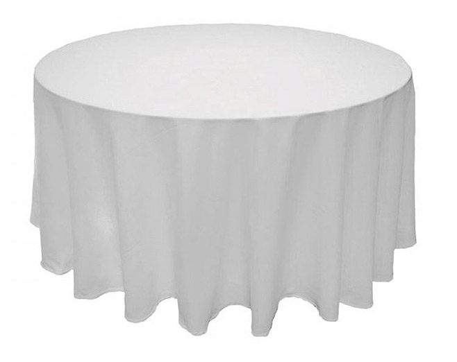 Nappe Ronde En Damassé Polyester 3m De Diamètre Gris Souris - Neuve Avec étiquettes