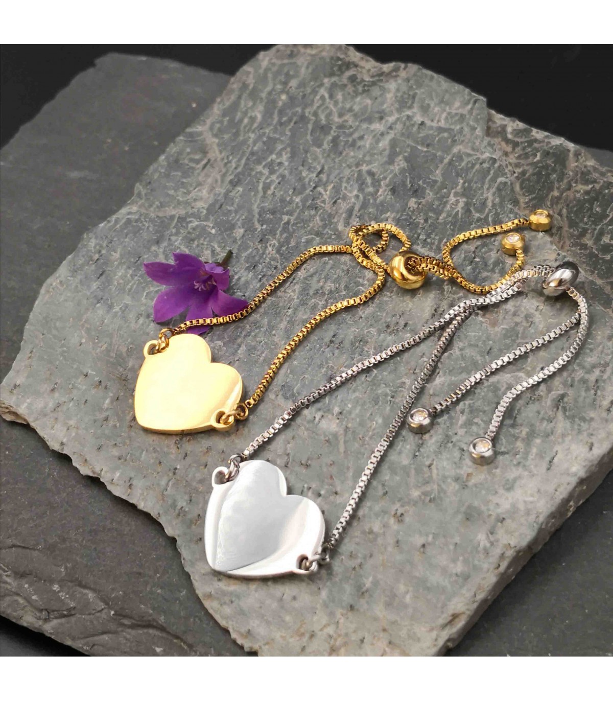 Bracelet Cœur Or – Image 3