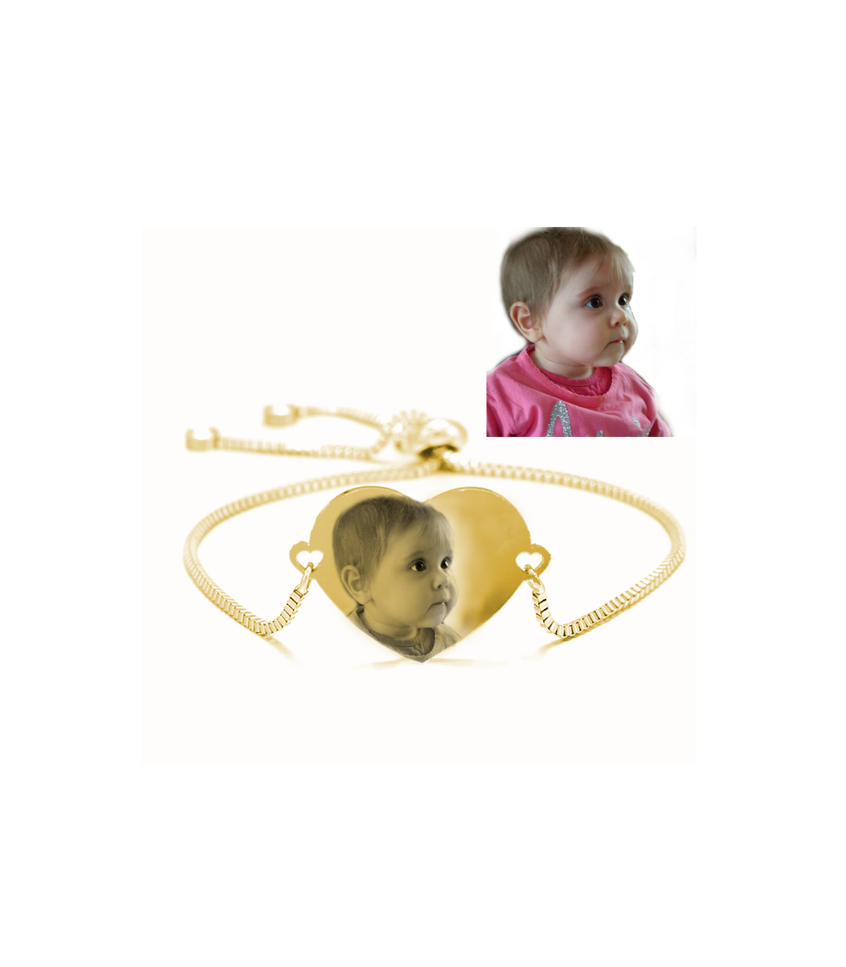 Bracelet Cœur Or