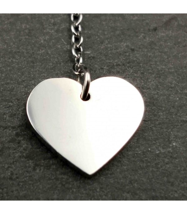 Collier Ras Du Cou Argenté Avec Pendentif Cœur Ajouré - Alliage Métal - Occasion Avec Traces D'usure