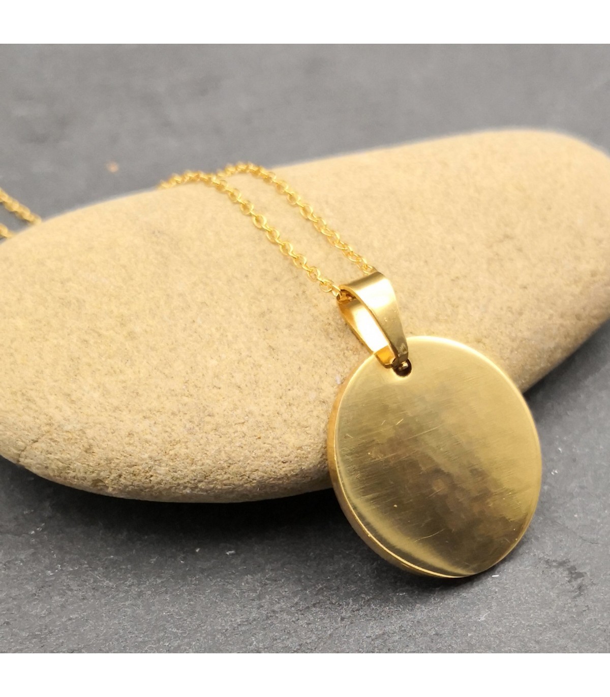 Pendentif Rond Ø20mm or
