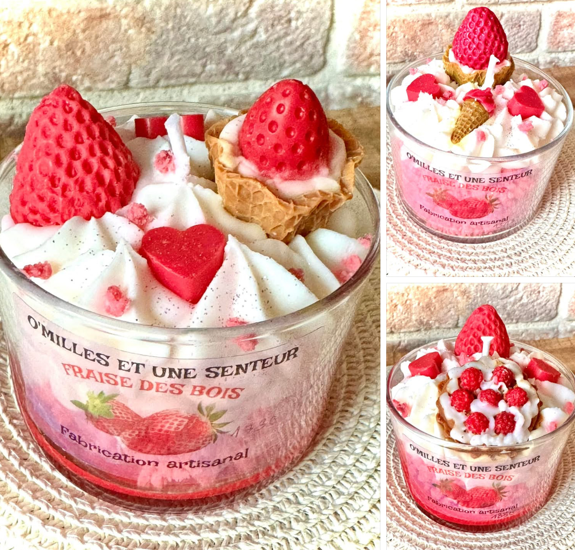 Bougie fraise des bois