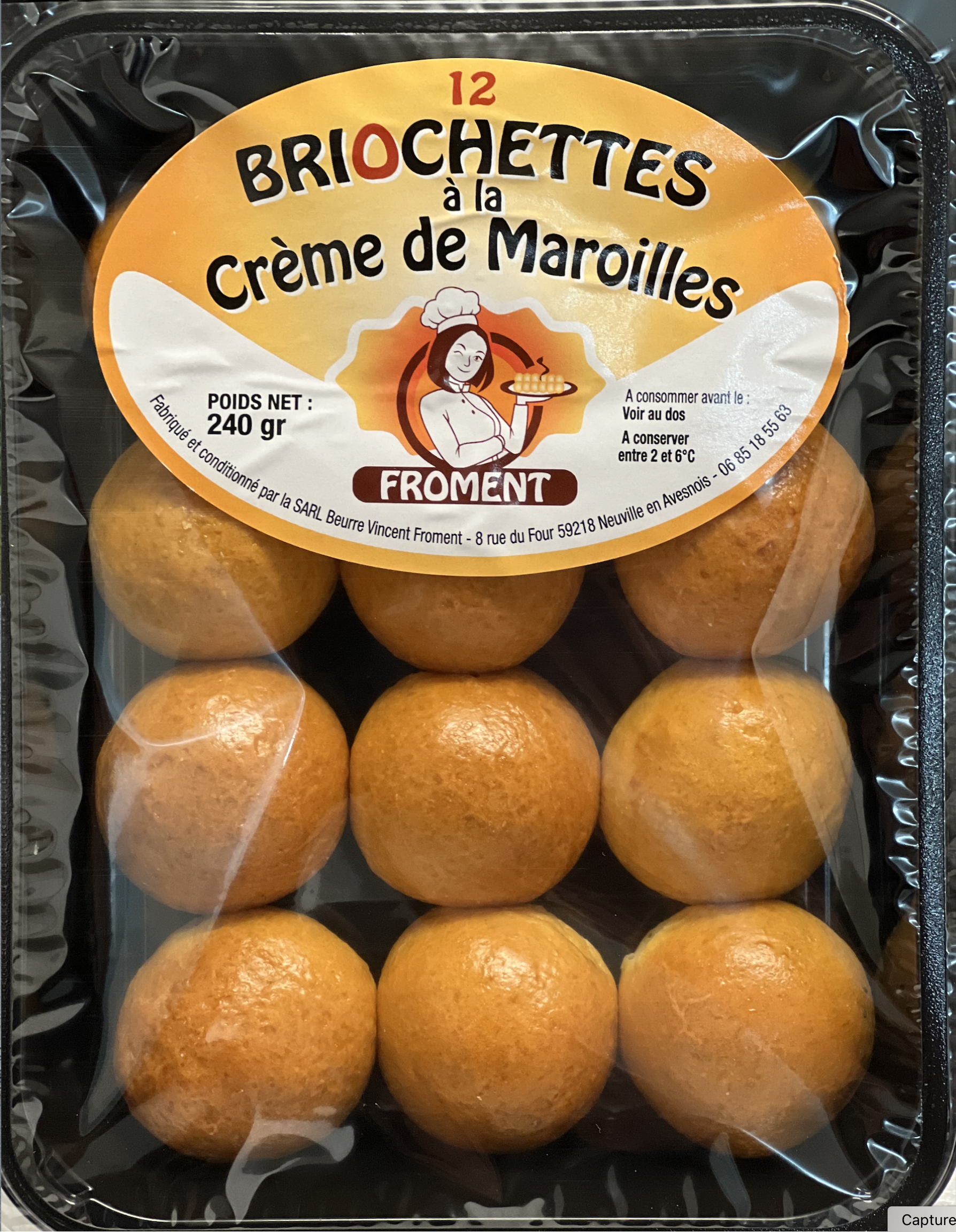 Briochettes à la crème de Maroilles