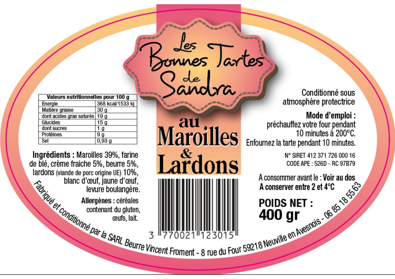 Tarte Maroilles Lardons – Image 2