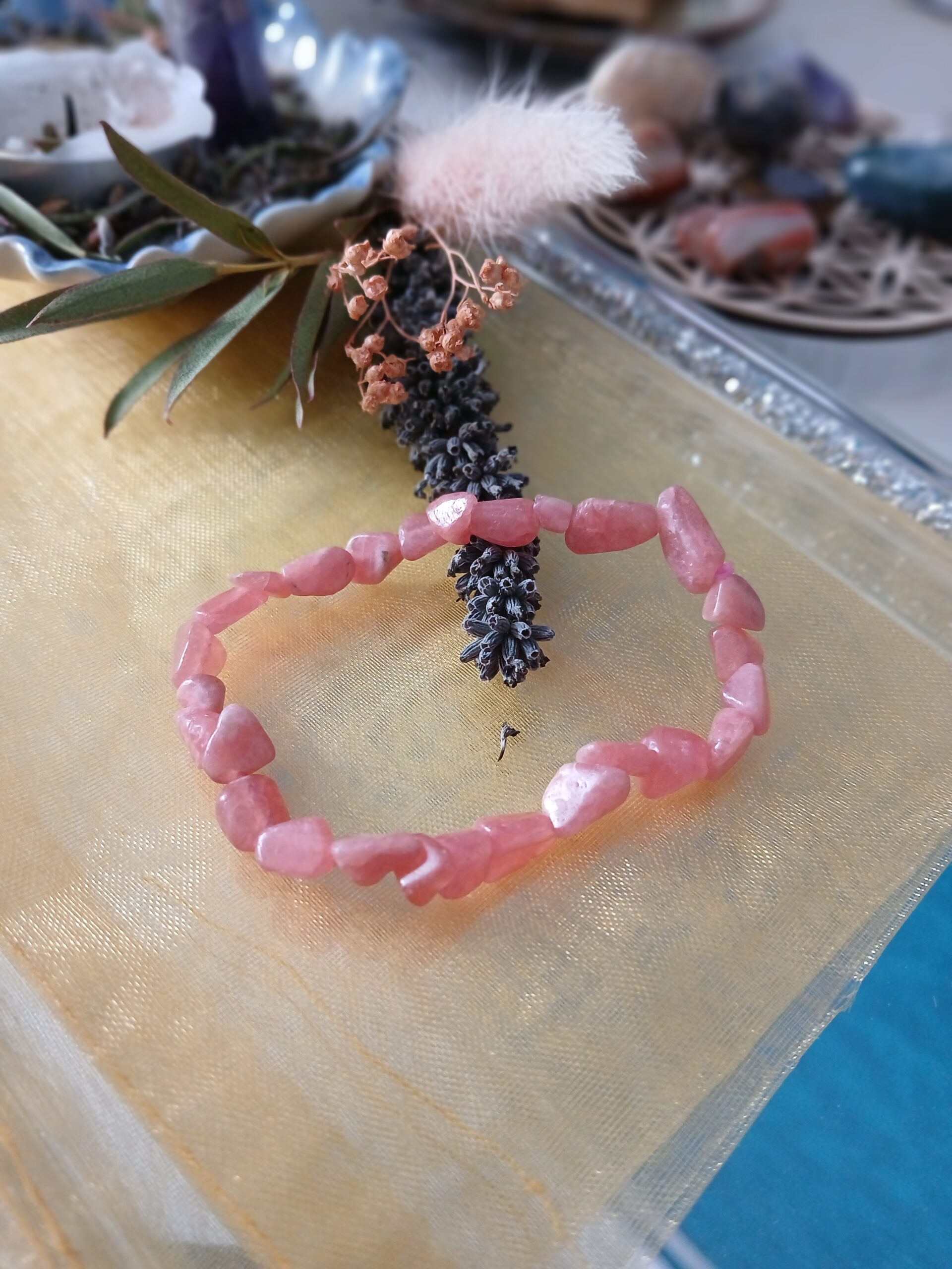 Bracelet en Rhodocrosite