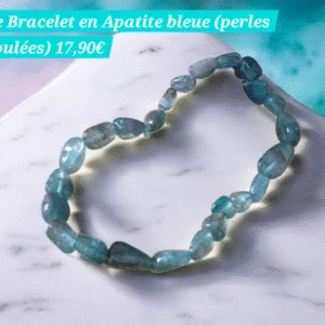 Bracelet en Apatite bleue