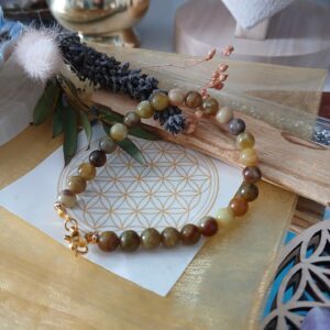 Bracelet en Serpentine de Chine