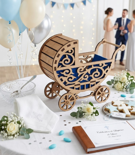 Landau Décoratif en Bois d’Okoumé