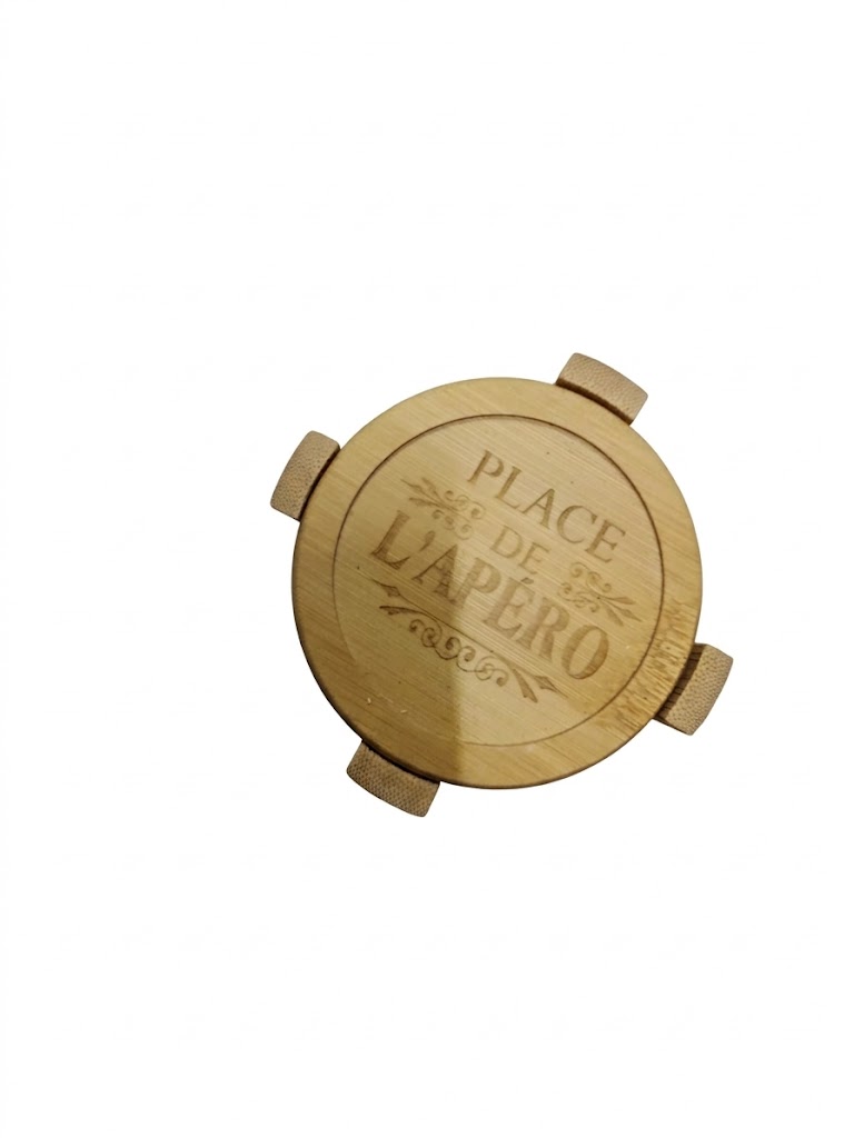 Ensemble de 6 sous-verres en Bambou – Image 4