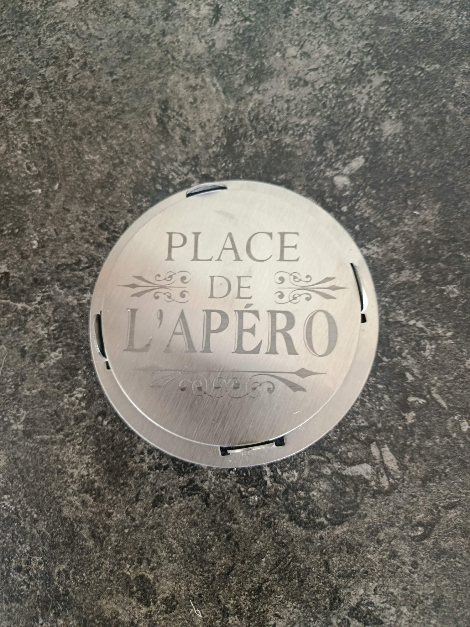 Set de 4 Sous-Verres en Inox avec Support – Image 7
