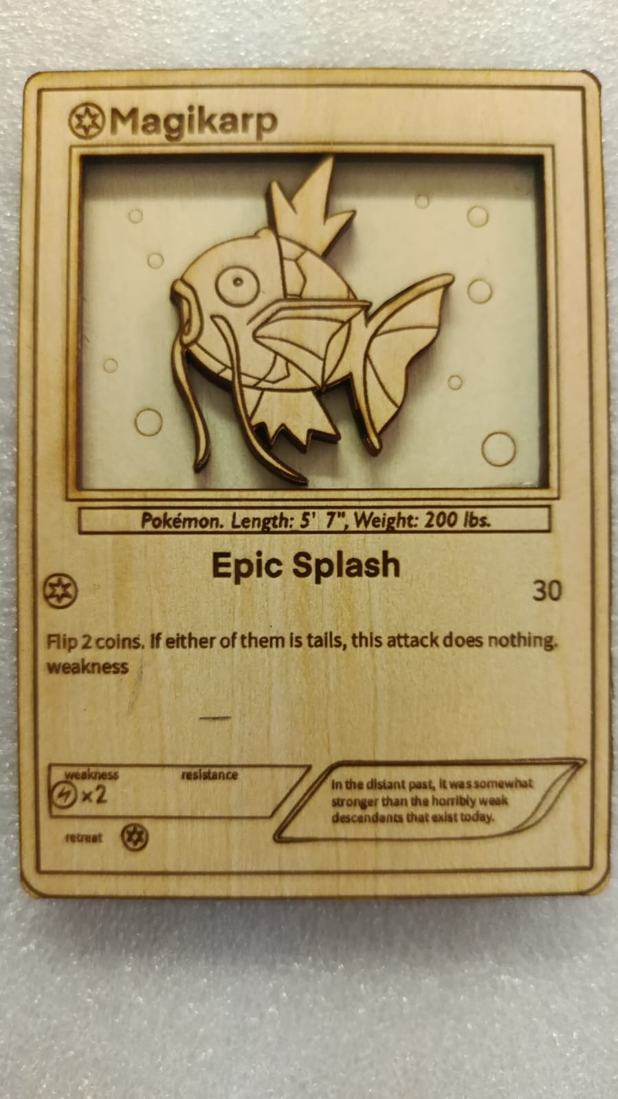 Cartes Pokémon en Bois Sculpté 3D – Image 2